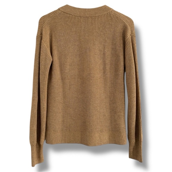 Reitmans V-Neck Knit Sweater Tan - Picture 6 of 13